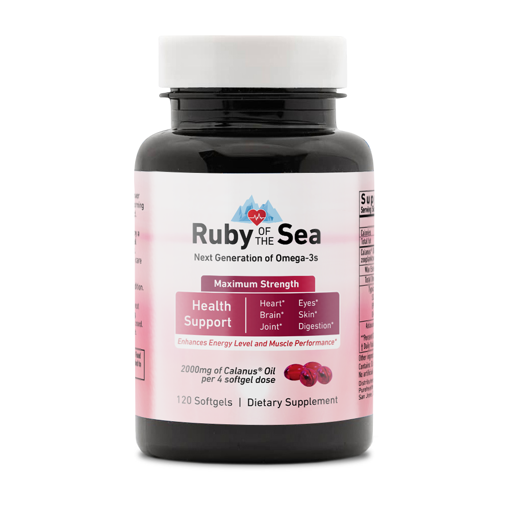 Ruby of the Sea | Natural Calanus Oil | Boosts Energy and Endurance